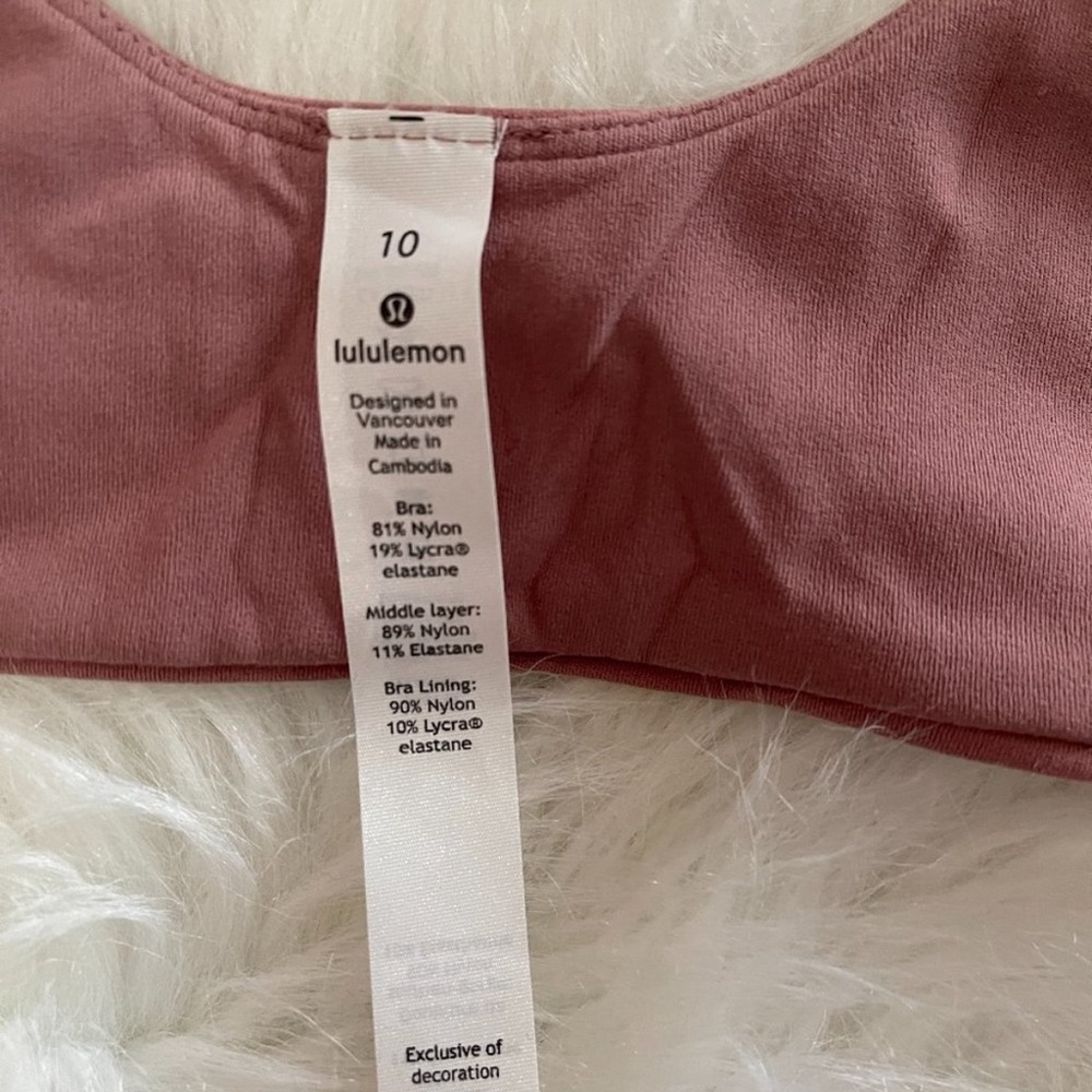 lululemon athletica Wrap Sports Bra in Dusty Rose - Picture 3 of 7